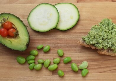 Edamame toast topper