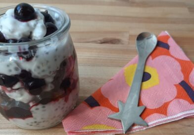 Chia seed breakfast parfait